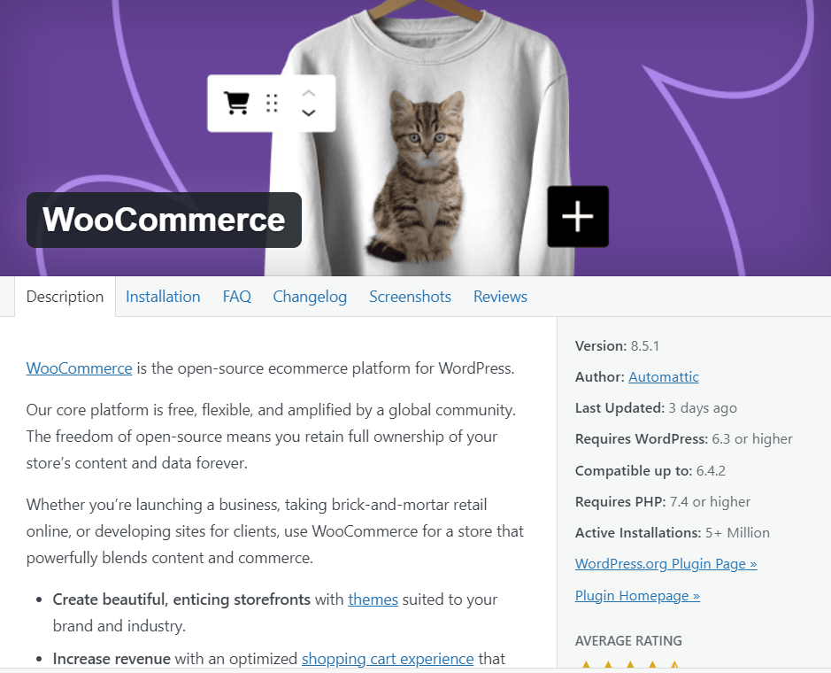 WORDPRESS plugin woocommerce