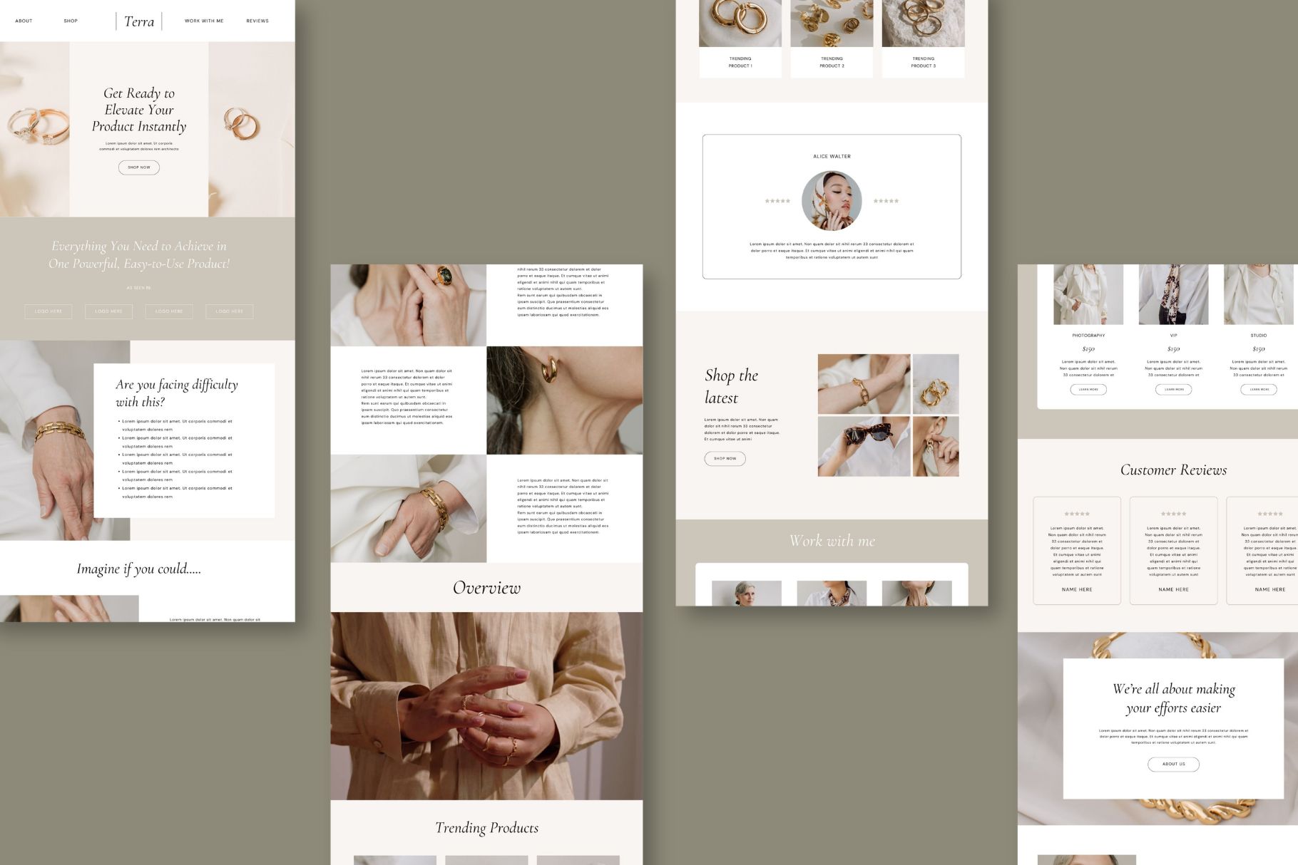 Sales Landing Page Canva Template Terra Product Image 4