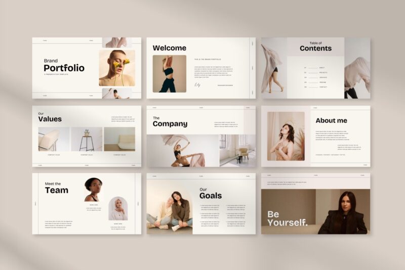 Brand Portfolio Presentation Canva Template | Fawn - Image 4