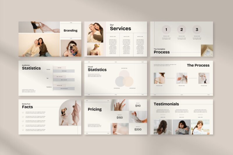 Brand Portfolio Presentation Canva Template | Fawn - Image 5