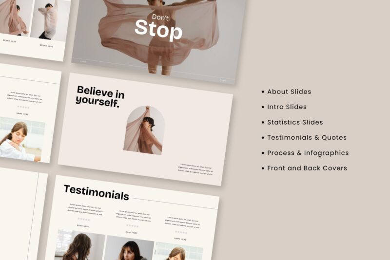 Brand Portfolio Presentation Canva Template | Fawn - Image 6