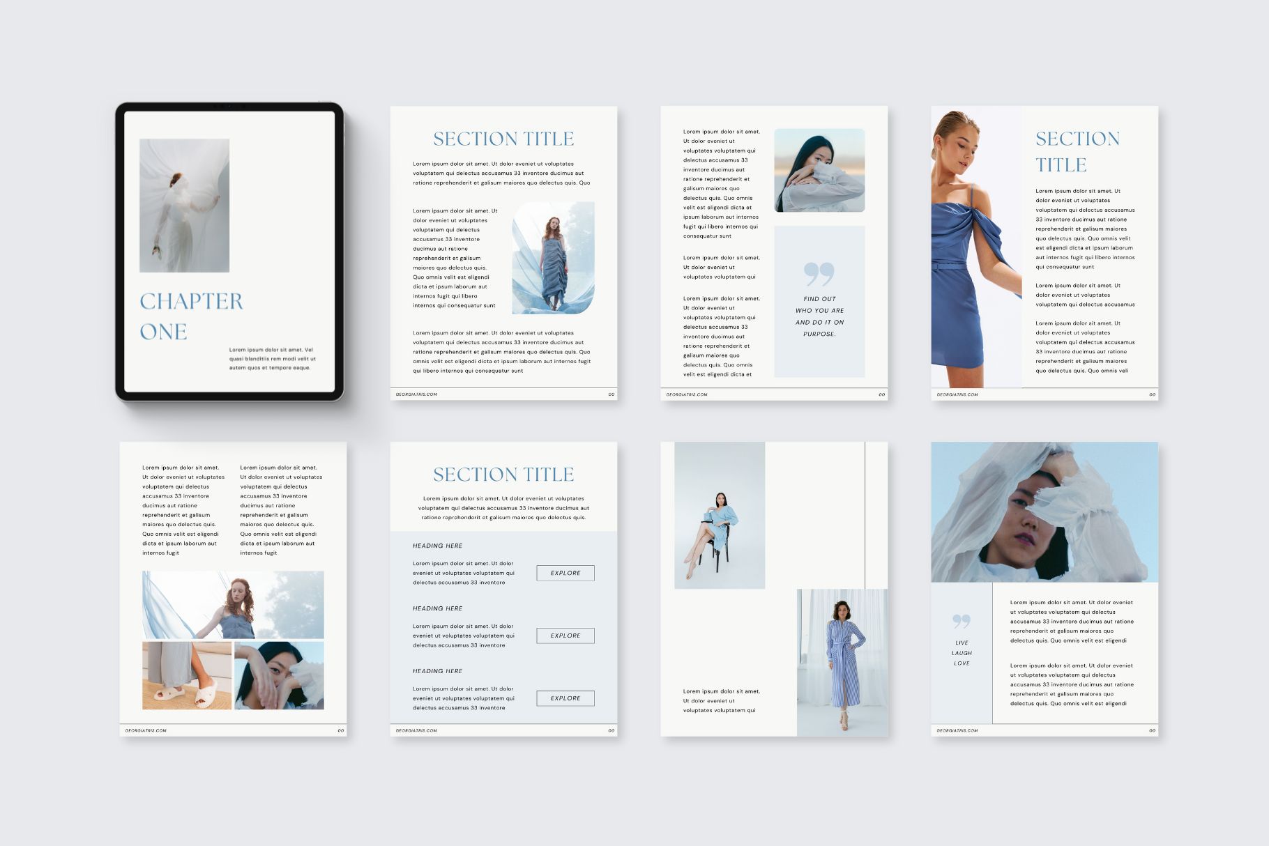 E-book Canva Template Indigo Product Image 5