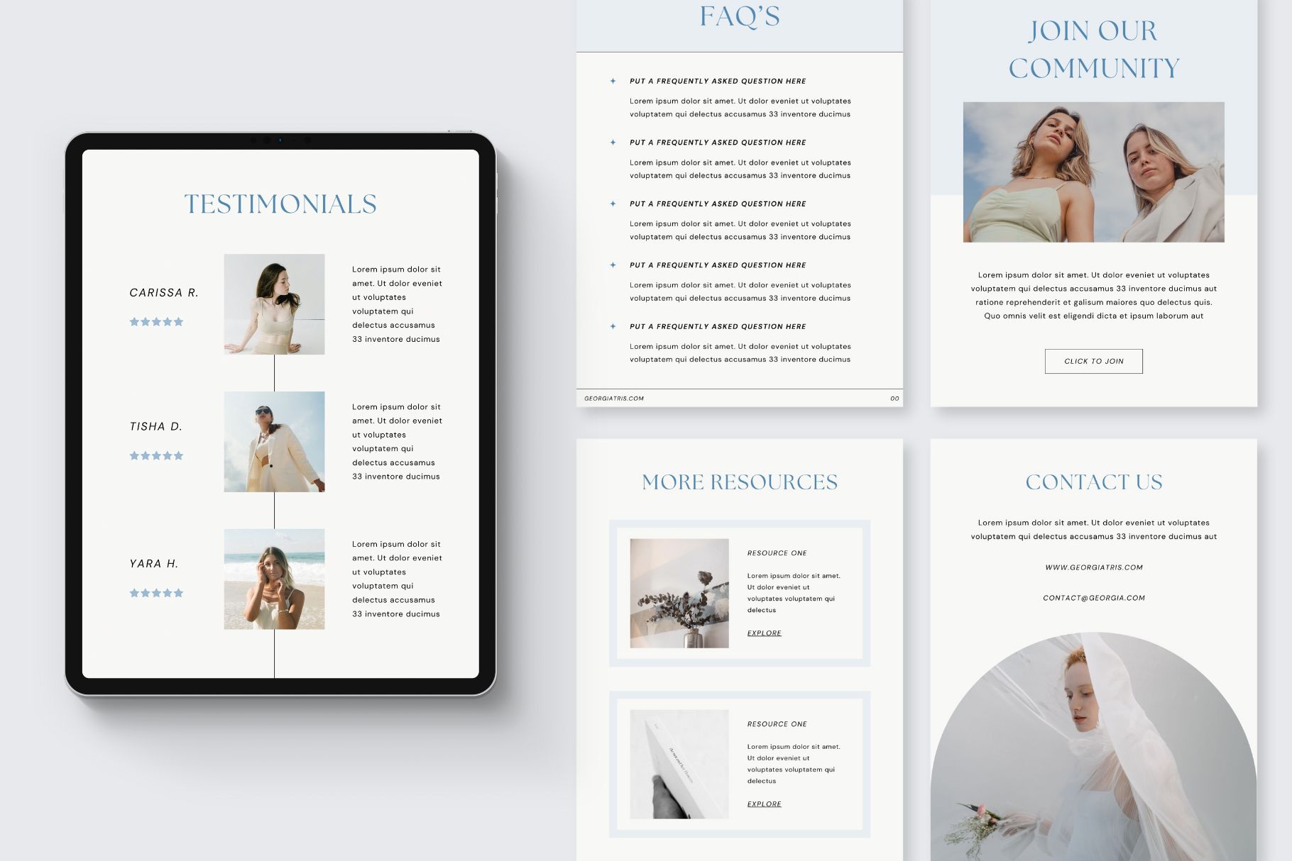 E-book Canva Template Indigo Product Image 9