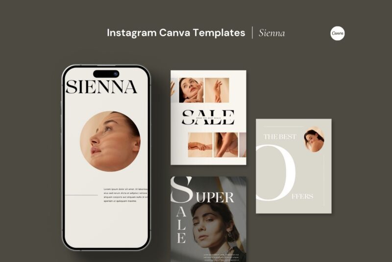 Instagram Canva Templates | Sienna
