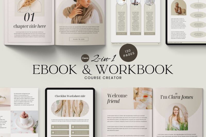2in1 Course Creator Ebook Workbook